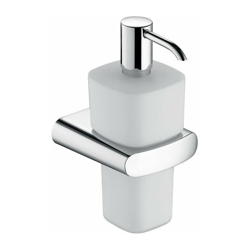 

Dispensador de loción ELEGANCE completo con soporte y bomba cromado - Keuco