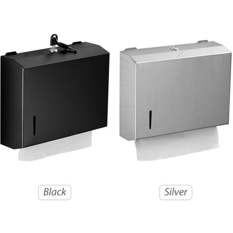 Dispensador de papel higiénico de acero inoxidable para montaje en pared, modelo 201. Dispensador de papel higiénico con llave para cocina, baño y hotel.