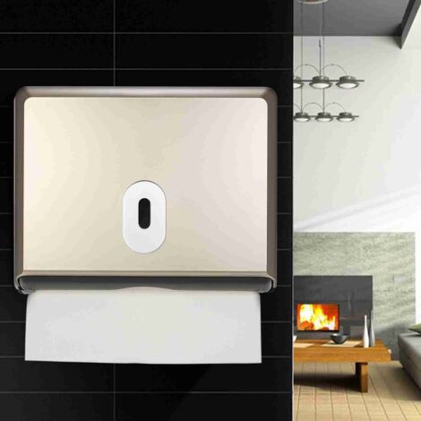 Dispensador de papel higiénico mural fabricado en ABS con ventana de visualización y cerradura con llave, capacidad: 200 hojas, 3 colores.