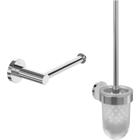 Dispensador de papel higiénico sin tapa + Escobillero VILLEROY & BOCH Elements Tender