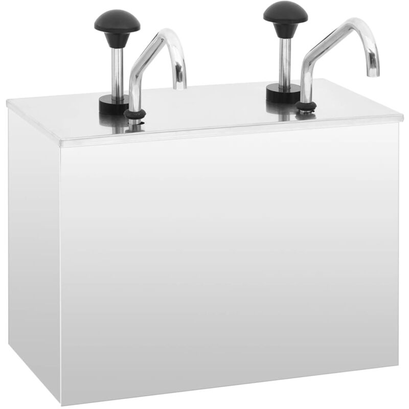 

Dispensador de salsa de acero inoxidable 2 x 3,5 L
