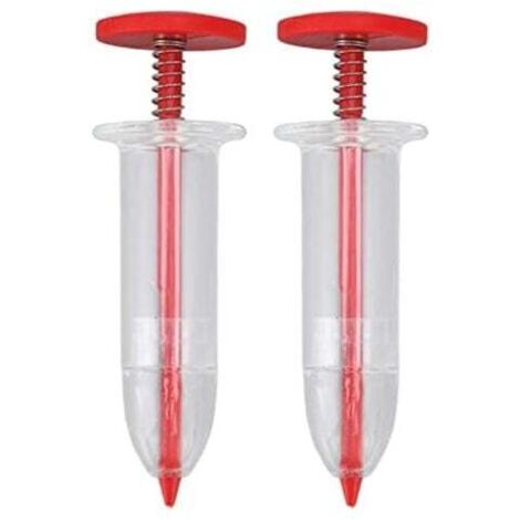 Dispensador de semillas KZQ de 2 piezas, sembrador portátil: siembra fácil, herramienta para horticultura
