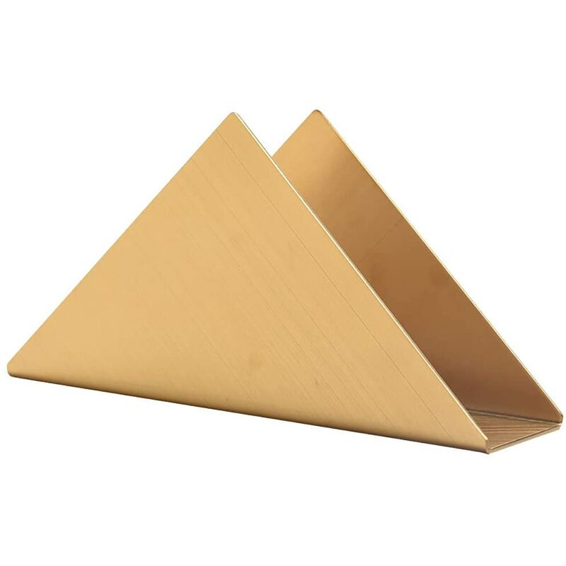 

Dispensador de servilletas triangular de acero inoxidable, servilletero de papel decorativo para encimeras de cocina, mesas de comedor, cafetería