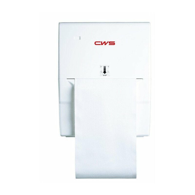 

Dispensador de toallas de algodón HeavyDuty 102-er, con cerradura de cilindro blanco CWS