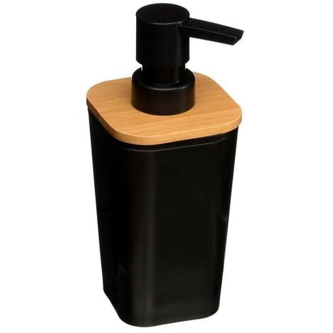 5FIVE Dispensador jabon baño bambu-negro colección 'natureo'