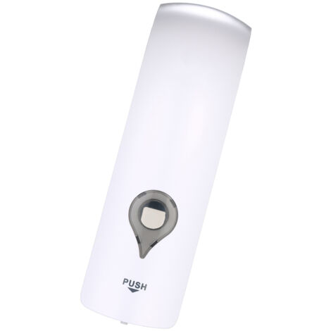 Dispensador manual de jabón de pared de 300 ml con cabezal único, soporte para dispensador de gel de ducha y champú líquido - Blanco