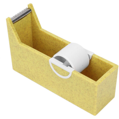 Dispensateur de ruban à cils portable, support de coupe pour salon de beauté ou usage domestique, couleur jaune.
