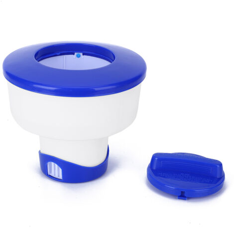 Dispensateur Flottant Automatique de Produits Chimiques pour Piscine 8 Pouces, Structure PVC Robuste, Accessoire Spa Nettoyage