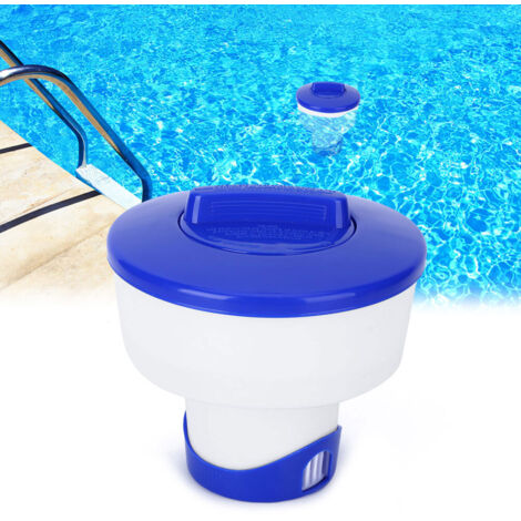 Dispensateur Flottant Automatique de Produits Chimiques pour Piscine 8 Pouces, Structure PVC Robuste, Accessoire Spa Nettoyage