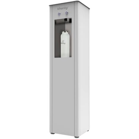 Dispenser Acqua Refrigerata a Colonna Shurity Kubica con Filtrazione, Bianco – 2 vie Liscia ambiente e fredda