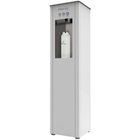 Dispenser Acqua Refrigerata a Colonna Shurity Kubica con Filtrazione, Bianco – 3 vie Liscia ambiente, fredda e gassata