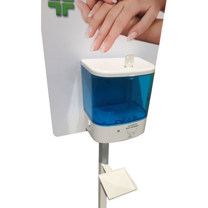 Image of Dispenser Automatico One Touch Ricaricabile per Soluzione Disinfettante Lavamani in Gel Detergente Antibatterico e Sanificante. Capacit ml 500