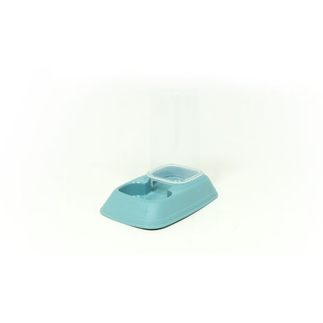 Dispenser Cibo/Acqua 0,7L Per Animali Modello 700083 Colore Azzurro