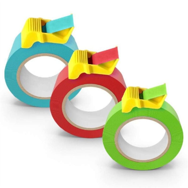Image of Dispenser compatto per nastro adesivo, confezione da 3 per nastro adesivo per pittori da 1 pollice, 1-1/2 pollice e 2 pollici, accessori per pittura