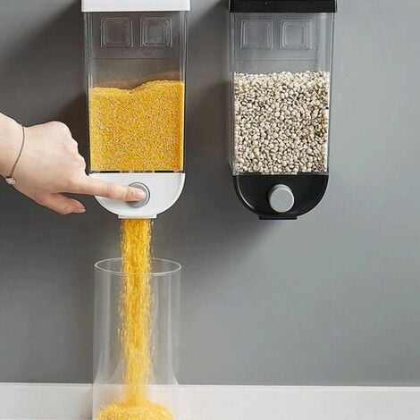 Distributore di cereali - Doppio distributore di cornflakes 500 g di cereali  (fiocchi + muesli)