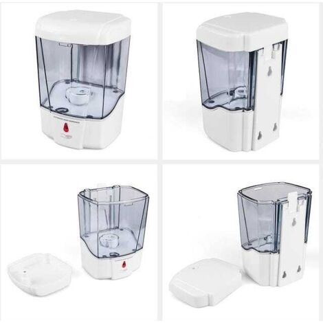 Dispenser di disinfettante per le mani a parete - Disponibile in Francia - Dispenser automatico di sapone senza contatto da 700 ml per bagni e WC