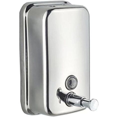Dispenser di sapone a parete da 500 ml, dispenser di sapone in acciaio inox per bagno o cucina, contenitore manuale per sapone liquido