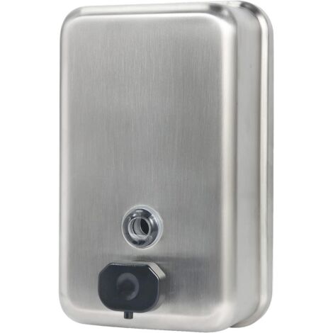 Dispenser di sapone a parete in acciaio inox ad alta resistenza, capacità 1100 ml/37 oz, con rivestimento anticorrosione e pompa a tenuta stagna, adatto per uso commerciale e residenziale in bagni/cuc