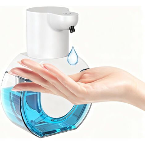 Dispenser di sapone automatico senza contatto per bagno e cucina, con sensore a infrarossi e grado di impermeabilità IPX6. Ideale per bagno e cucina - colore bianco.
