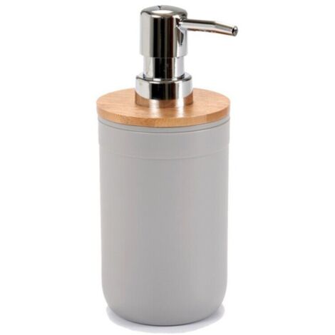 Dispenser di Sapone Grigio Bambù polipropilene (350 ml)