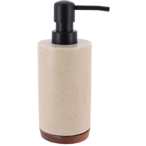 Dispenser di sapone in poliresina 200ml - acacia naturale - Tendance