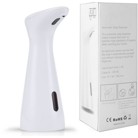 Dispenser di sapone in schiuma automatico, senza contatto, ricaricabile, intelligente e a induzione rapida per WC, bagni, hotel e cucine - Verde