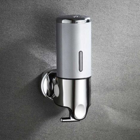 Dispenser di sapone - include un flacone dispenser da 500 ml e un tubo di prolunga da 1 metro - 1 pezzo - Oro spazzolato