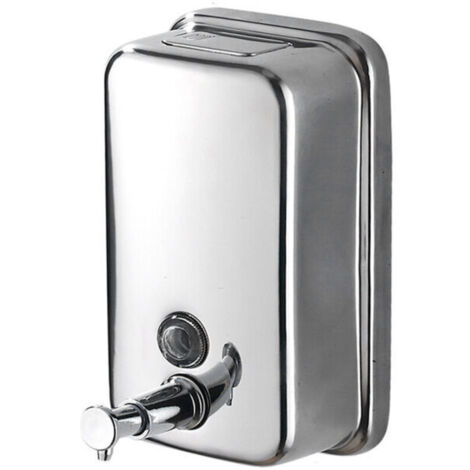 Dispenser di sapone liquido da parete da 800 ml per bagno e cucina, acciaio inossidabile lucidato