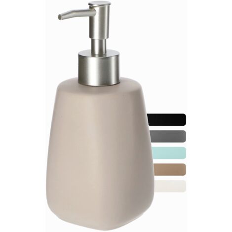 Dispenser di sapone liquido KADAX per contenitore in ceramica beige da 400 ml