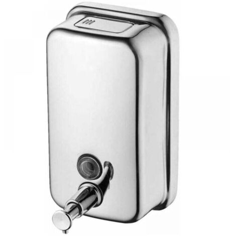 Dispenser di sapone manuale da parete in acciaio inossidabile, dispenser di sapone commerciale adatto per bagni, cucine, mercati, hotel e ristoranti (1000 ml)