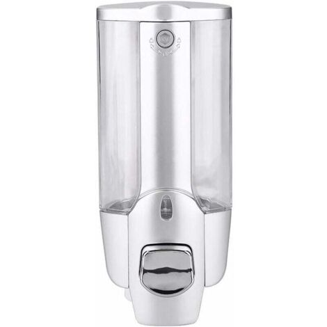 Dispenser di sapone per doccia, dispenser di sapone da parete per bagno, pompa per lozione liquida (350 ml)