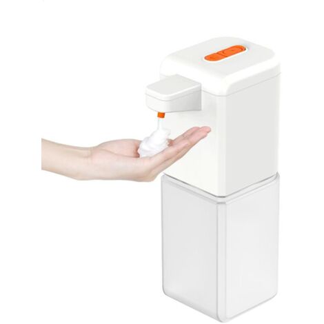 Dispenser di sapone schiumogeno wireless, dispenser automatico di sapone schiumogeno - pompa di schiuma ricaricabile tramite USB  dispenser di sapone elettrico da 500 ml, controllo wireless per piano 