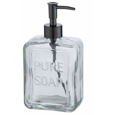 Dispenser di sapone WENKO “Pure Soap” – Trasparente