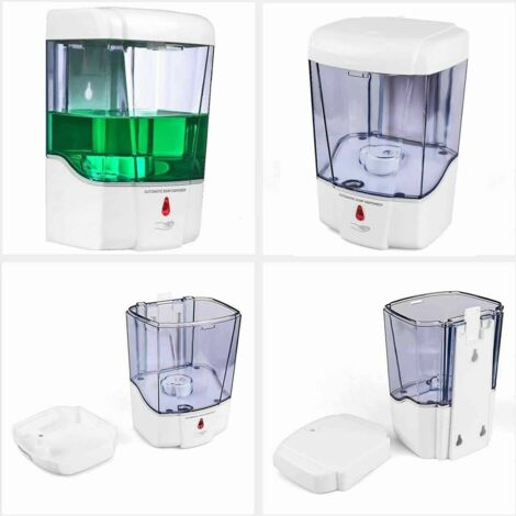 DISPENSER EROGATORE AUTOMATICO SAPONE GEL IGIENIZZANTE INFRAROSSI DOSATORE 870