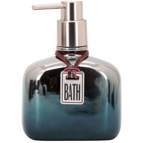 Dispenser in ceramica cromo/blu - serie Mirror