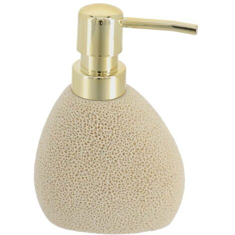 Dispenser in poliresina 200ml effetto spugna marina - naturale - Tendance