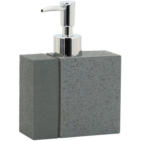 Dispenser in poliresina grigio - serie Pietra