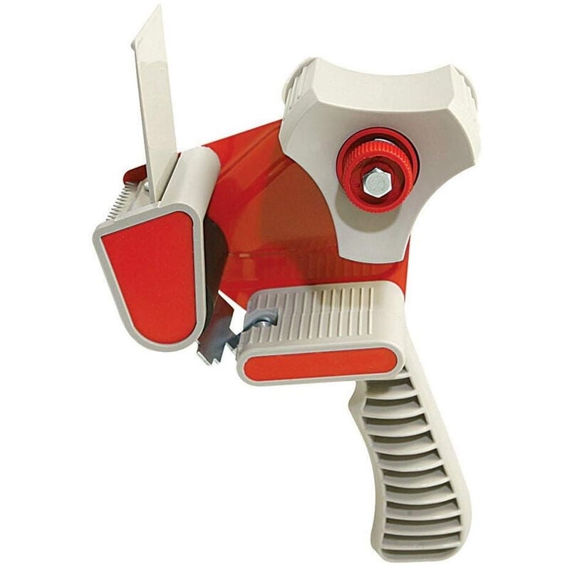 Image of Sjqka - Dispenser per nastro da imballaggio con impugnatura a pistola, dispenser manuale per nastro da imballaggio con frizione regolabile
