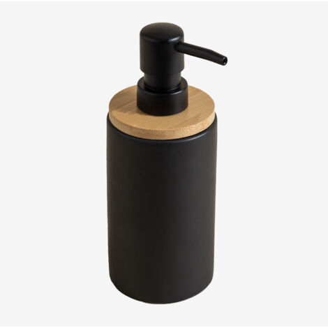 Dispenser per sapone in ceramica e bambù Elvan SKLUM            