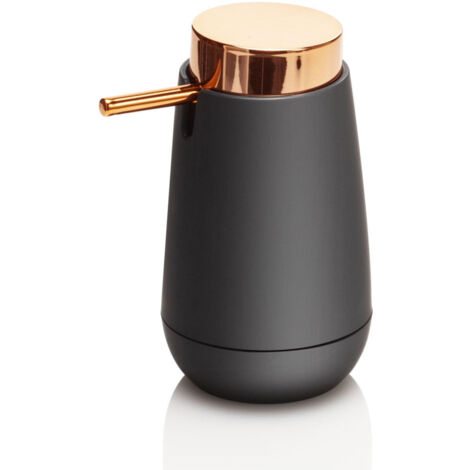 "Dispenser per sapone SHABBY nero in abs. gomma e metallo"