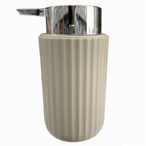 Dispenser Porta Sapone Liquido Accessorio Arredo Bagno Beige Decoro Plissè 59093