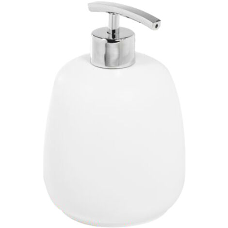 Dispenser sapone in ceramica e metallo fissaggio a parete mod. Louise