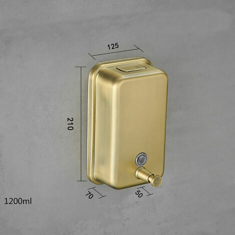 Trenta dispenser sapone a muro grafite opaco codice prod: B93400GM COLOMBO  DESIGN Ottone