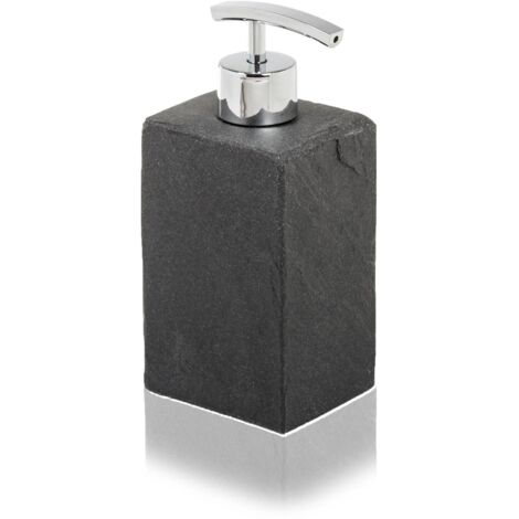Dispenser Sapone Bagno Design Moderno Elegante Portasapone Liquido Syl Metaform - Colore: Ardesia