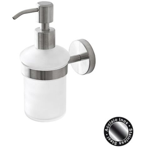 DISPENSER SAPONE  CITY  IN ACCIAIO SATINATO Acciaio Satinato