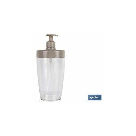 Dispenser portasapone liquido da bagno in plastica Grigio mod. Rubino