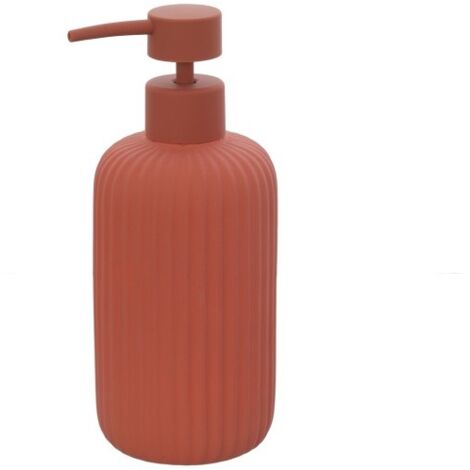 DISPENSER SAPONE COLOR ROSSO MATTONE.