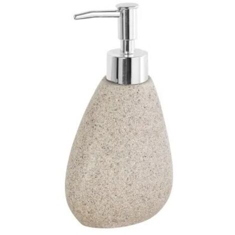 Dispenser Sapone Da Appoggio in Poliresina Effetto Pietra Stone