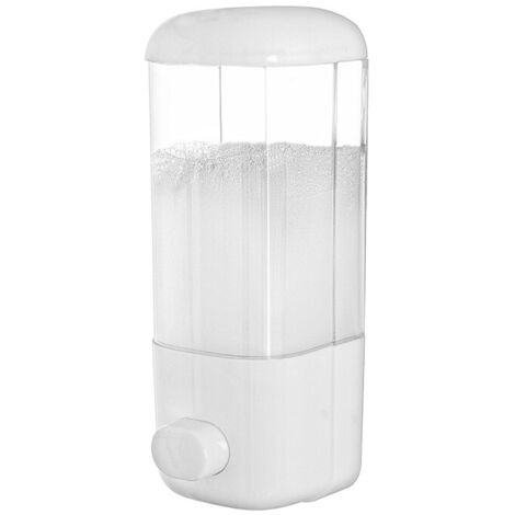Dispenser sapone da parete in plastica bianco dim. cm(lxpxh):8,5x8,5x22  bianco FERIDRAS