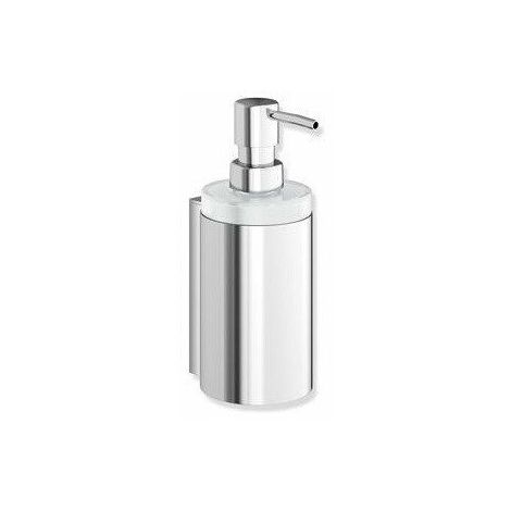 Dispenser sapone SYSTEM 900 con supporto in metallo vc Bicchiere in cristallo satinato